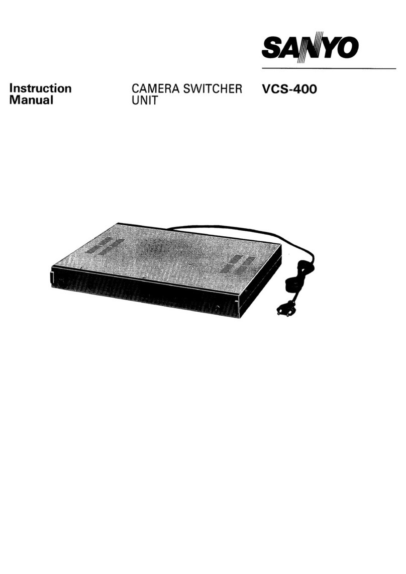 Sanyo VCS-400 instruction manual