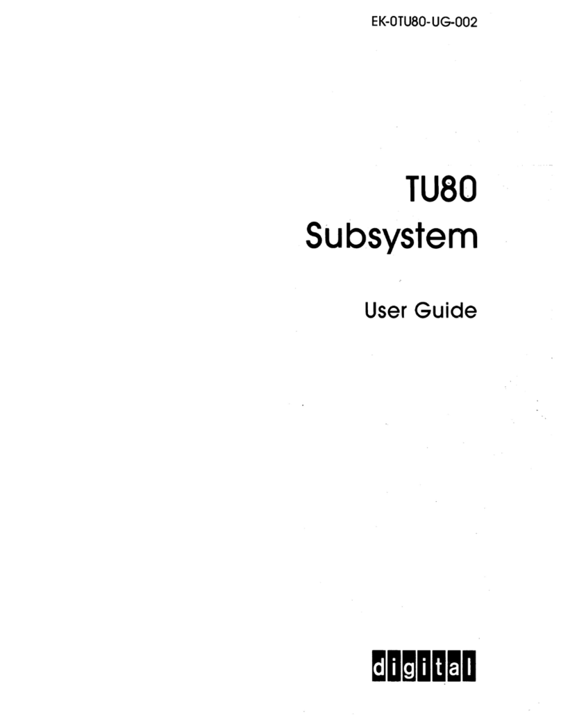 DEC TU80 User manual
