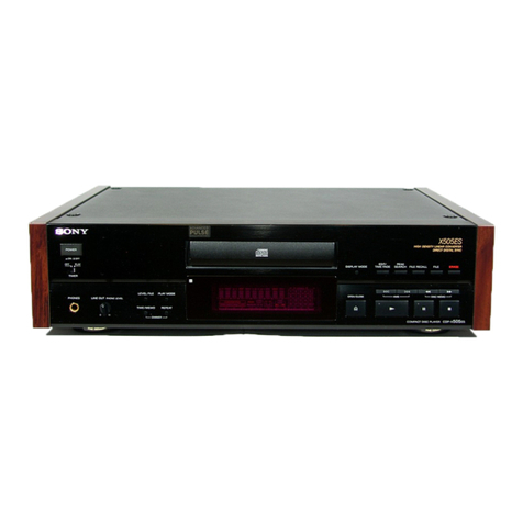 Sony CDP-X505ES User manual