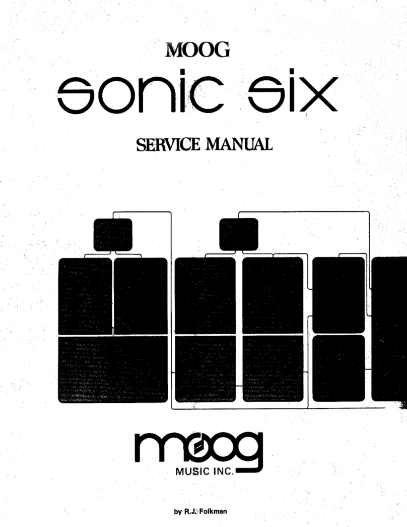 Moog Sonic Six Service manual