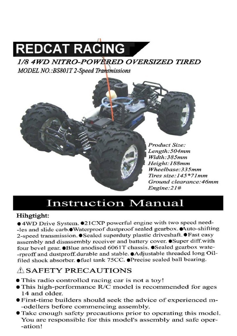 Redcat Racing BS801T instruction manual