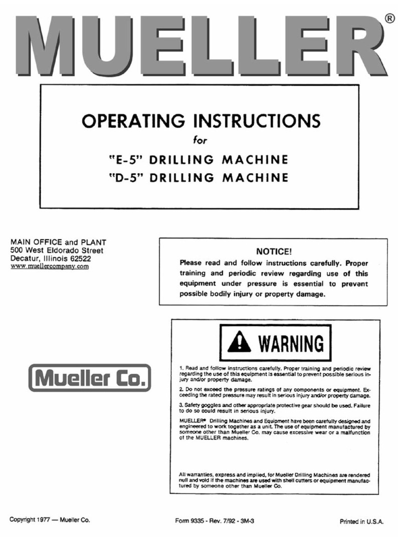 Mueller E-5 operating instructions