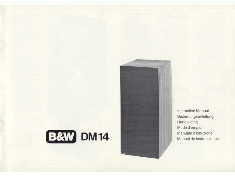 B&W electronics DM14 instruction manual