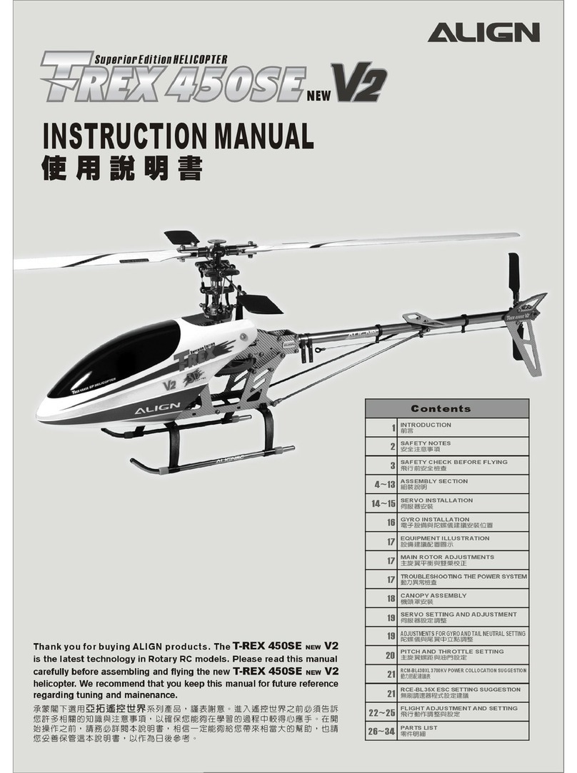 Align T-Rex 450SE V2 User manual