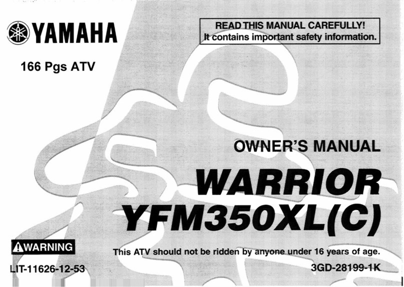 Yamaha Warrior YFM350XL(C) owner's manual