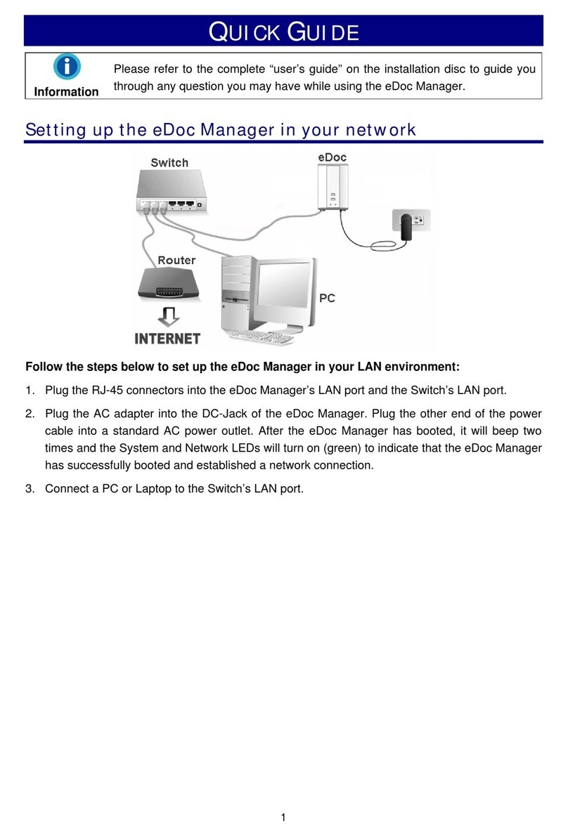 Plustek eDoc N600 quick guide