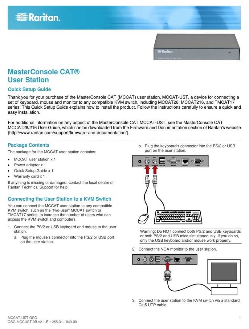 Raritan MasterConsole CAT User manual