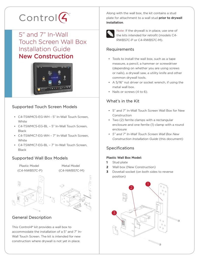 Contro l4 C4-TSWMC5-EG-WH User manual