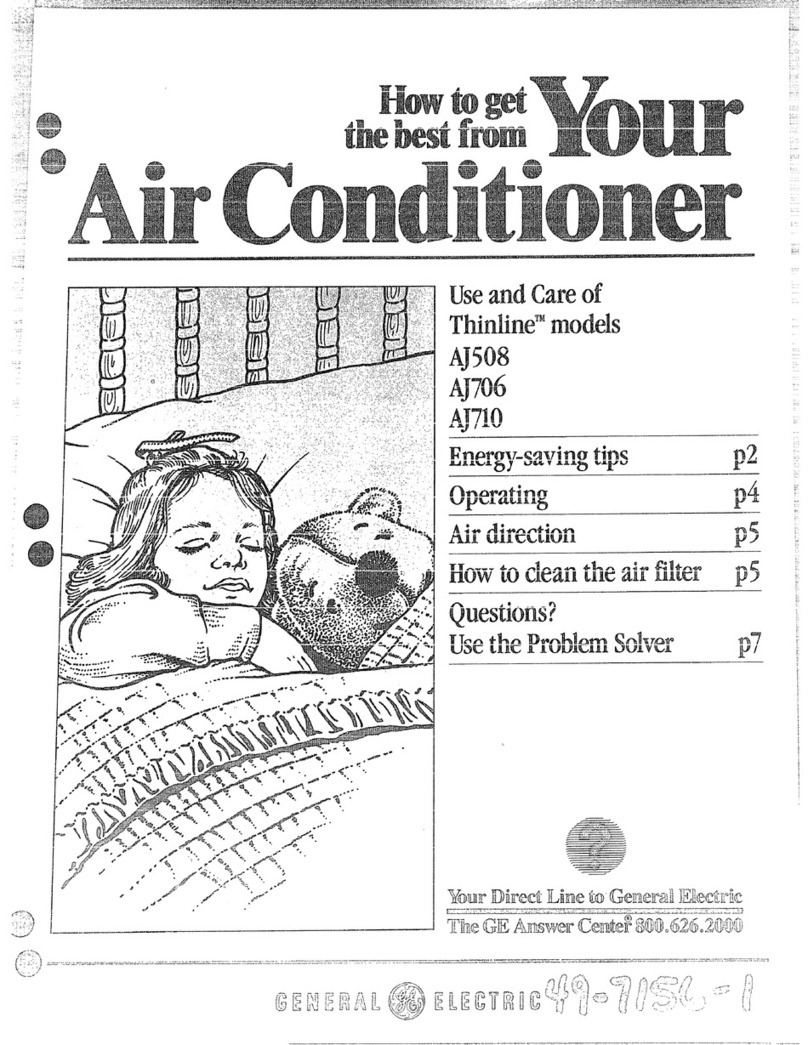 GE Thinline AJ508 Installation instructions