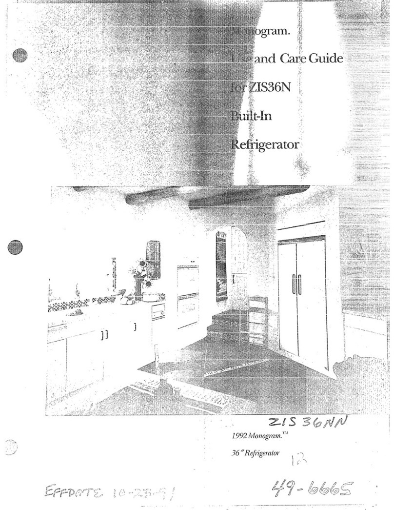 GE Monogram ZIS36NN User manual GE Monogram ZIS36NN User manual