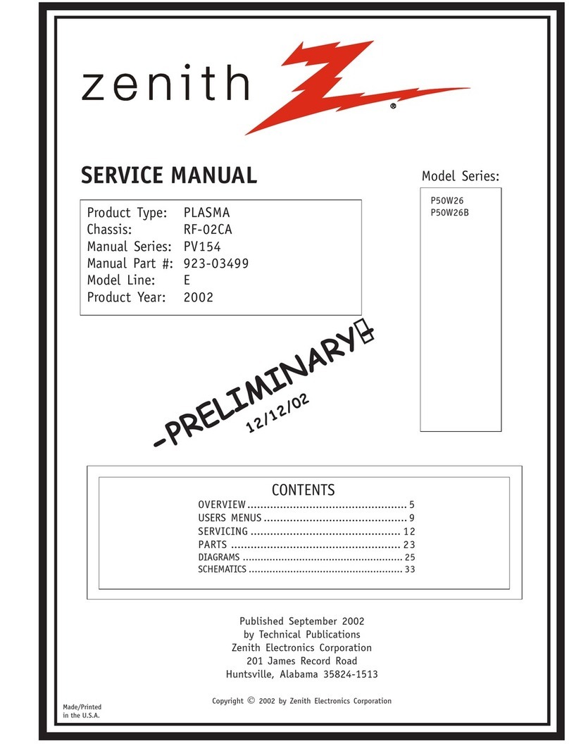 Zenith P50W26 User manual