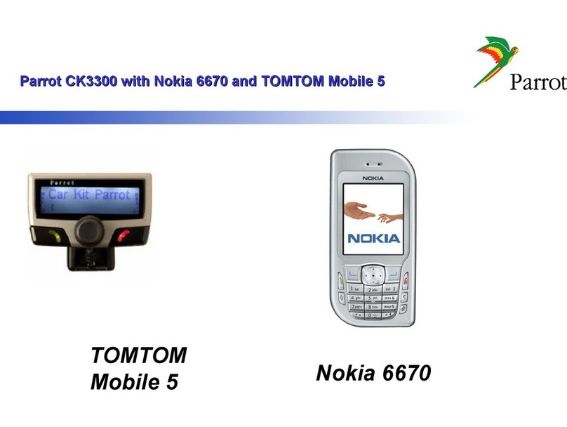 Parrot CK3300 Setup information