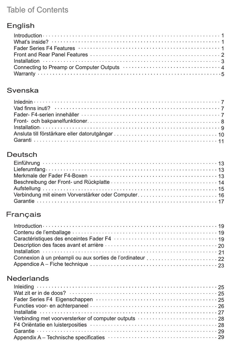 Fluid Audio F4 user manual