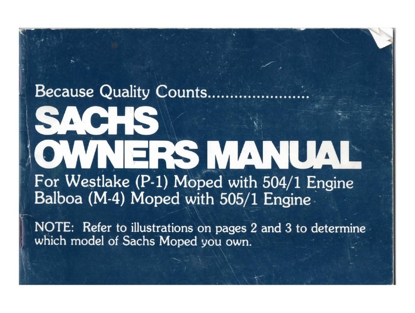 Sachs Westlake P-1 User manual