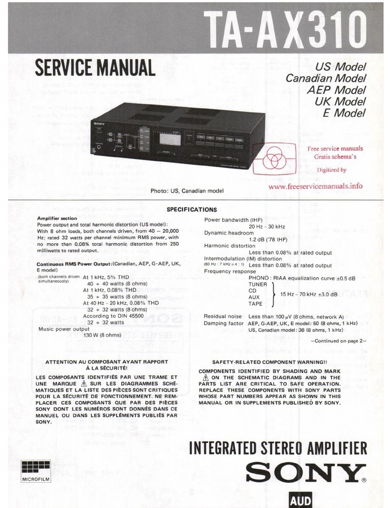 Sony TA-AX310 Service manual