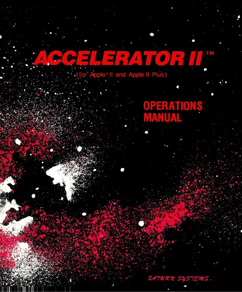Saturn Systems Accelerator II Operation manual