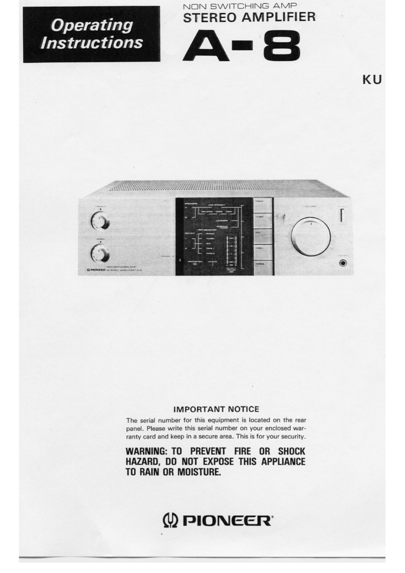 Pioneer A-8 operating instructions