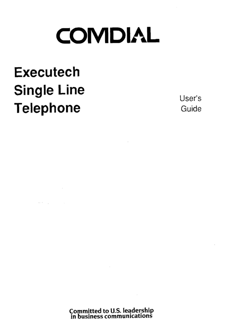 Comdial ExecuTech Single Line 1432 user guide