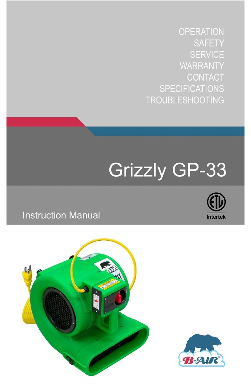B-Air Grizzly GP-33 instruction manual
