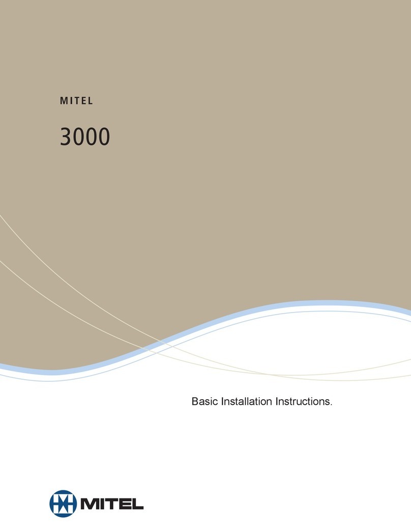 Mitel 3000 Basic installation instructions