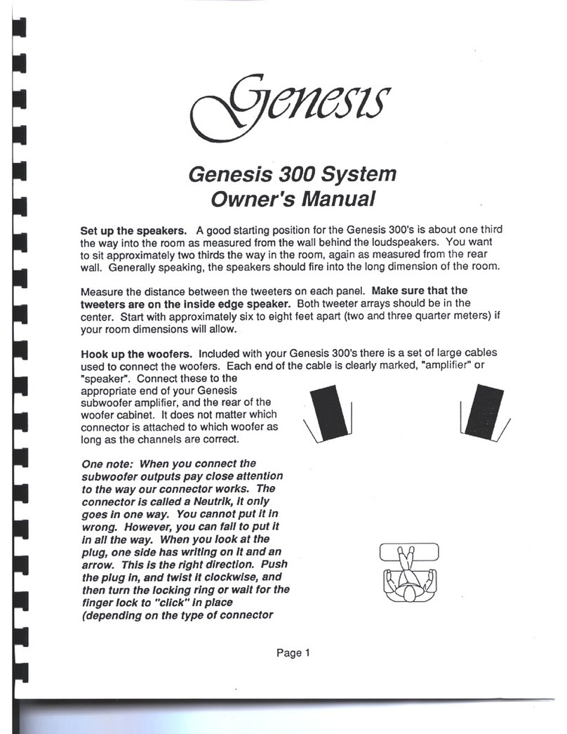 Genesis Cobalt 300 User manual Genesis Cobalt 300 User manual