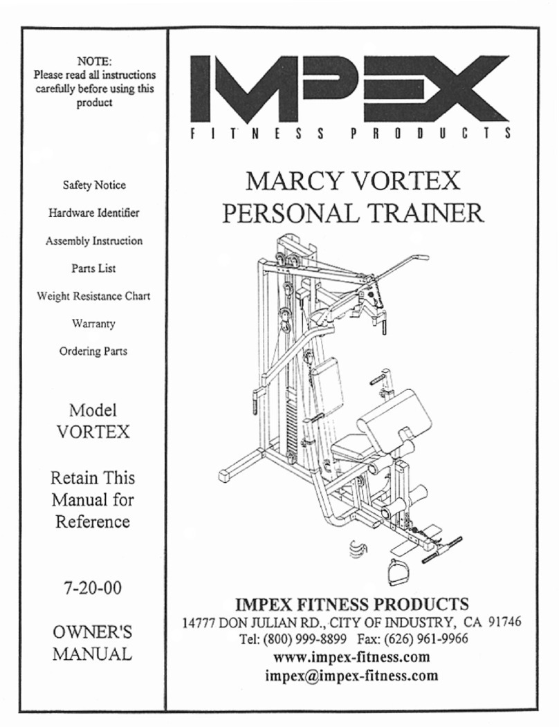 Impex MARCY VORTEX user manual
