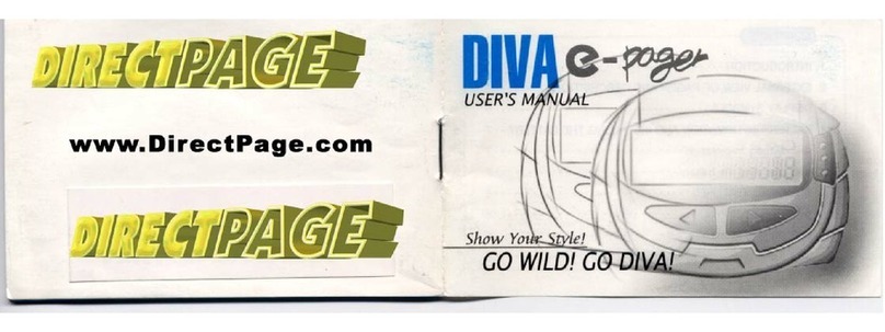 Diva E-pager user manual