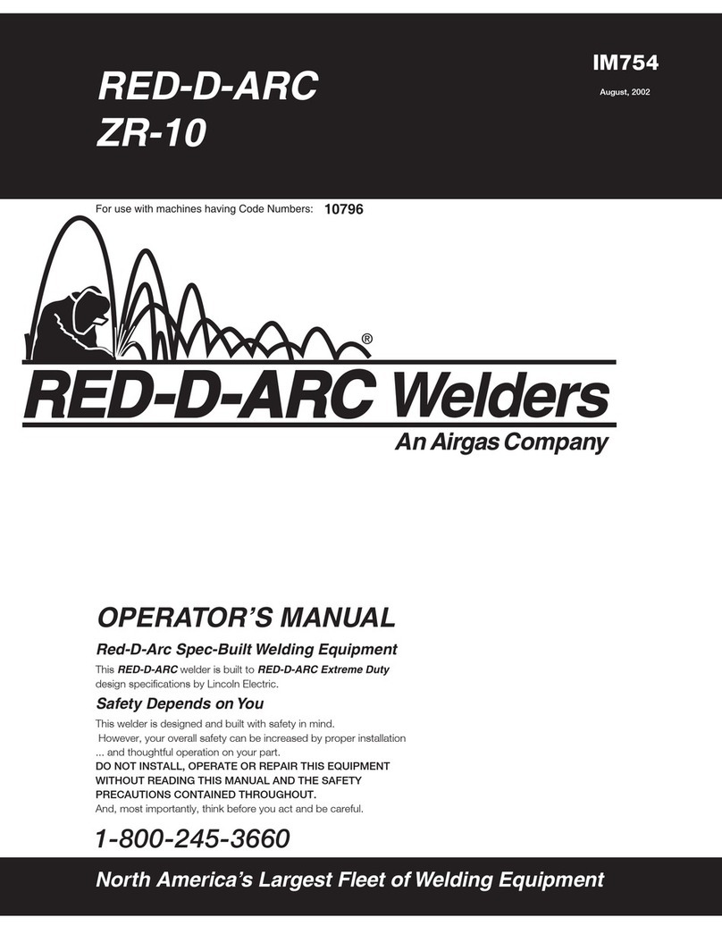 Red-D-Arc ZR-10 User manual