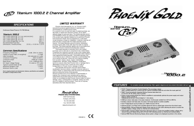 Phoenix Gold Titanium 1000.2 Operation manual