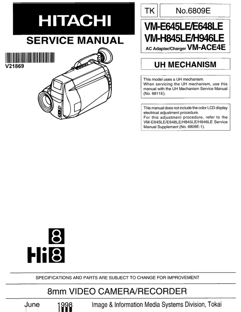 Hitachi VM-E645LE User manual