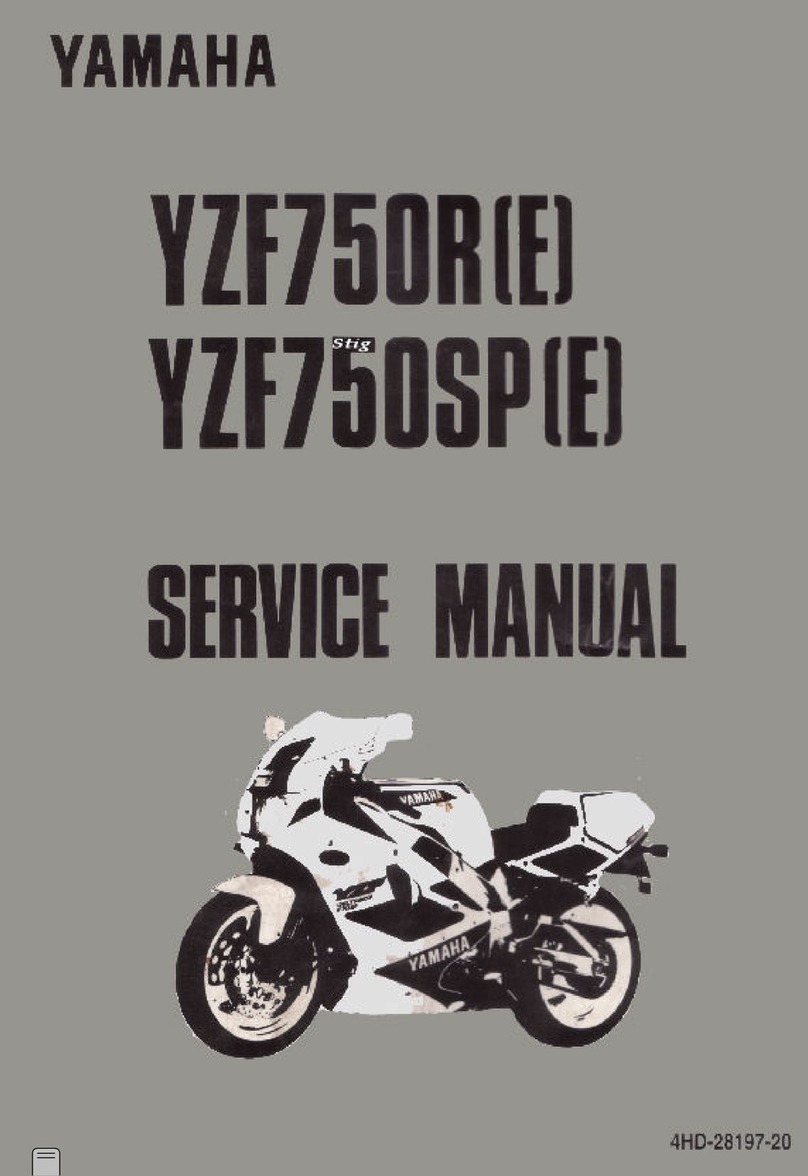 Yamaha YZF750R User manual