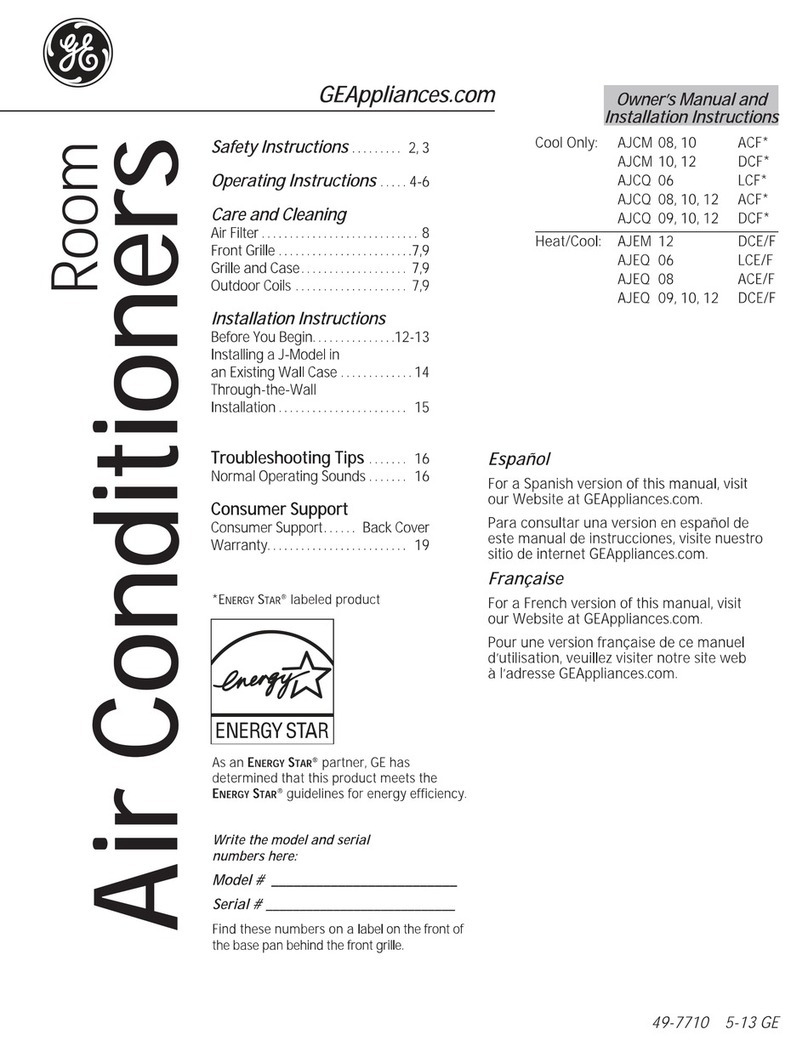 GE AJCM08ACF Series Operating instructions GE AJCM08ACF Series Operating instructions