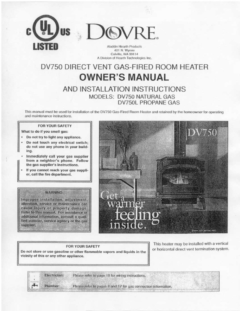 Dovre DV750 owner's manual