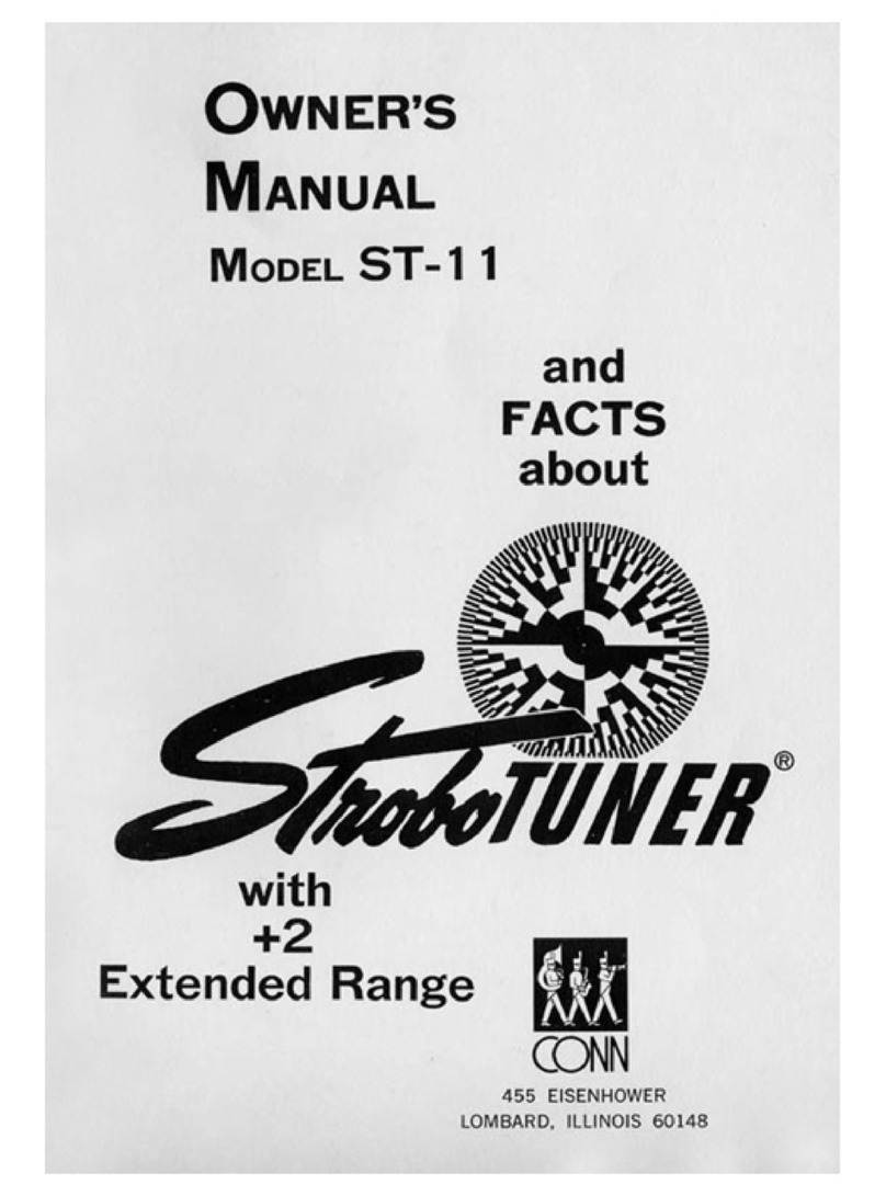 Conn StroboTUNER ST-11 User manual