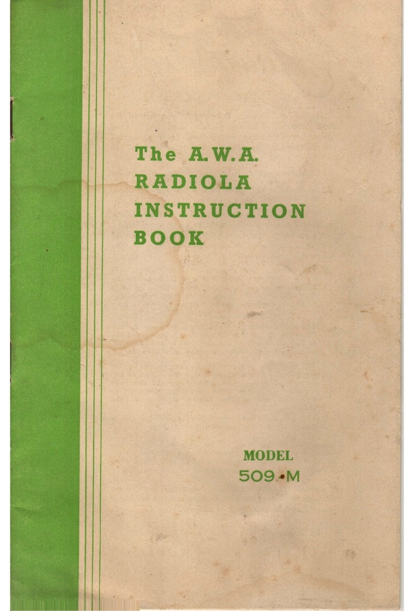 AWA 509 M Instruction book