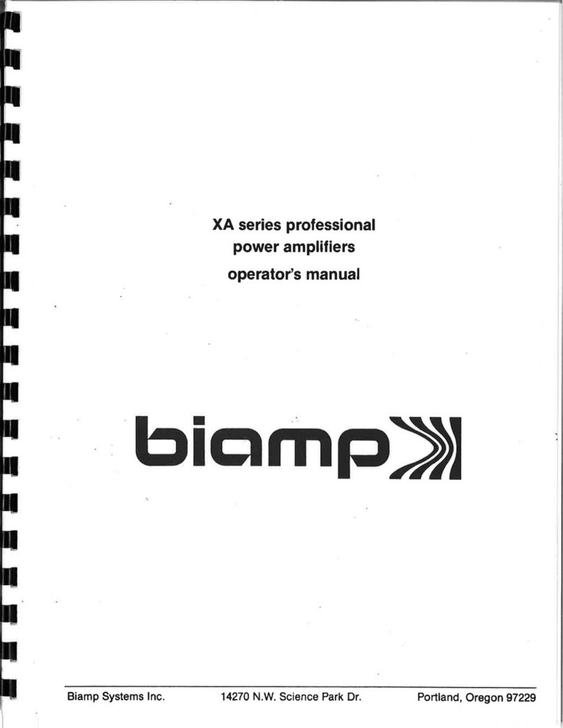 Biamp Xa Series User manual