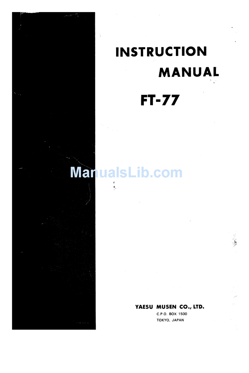 Yaesu FT-77 User manual