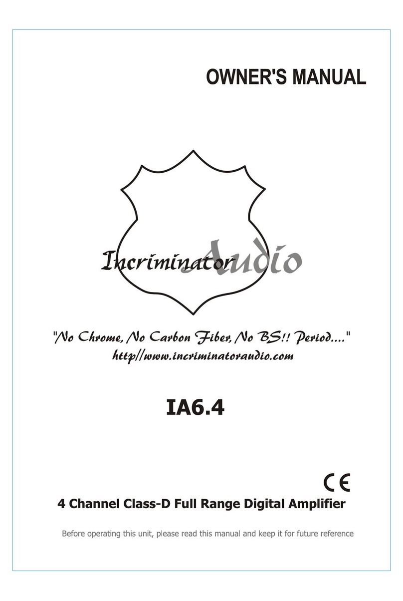 Incriminator Audio IA6.4 owner's manual