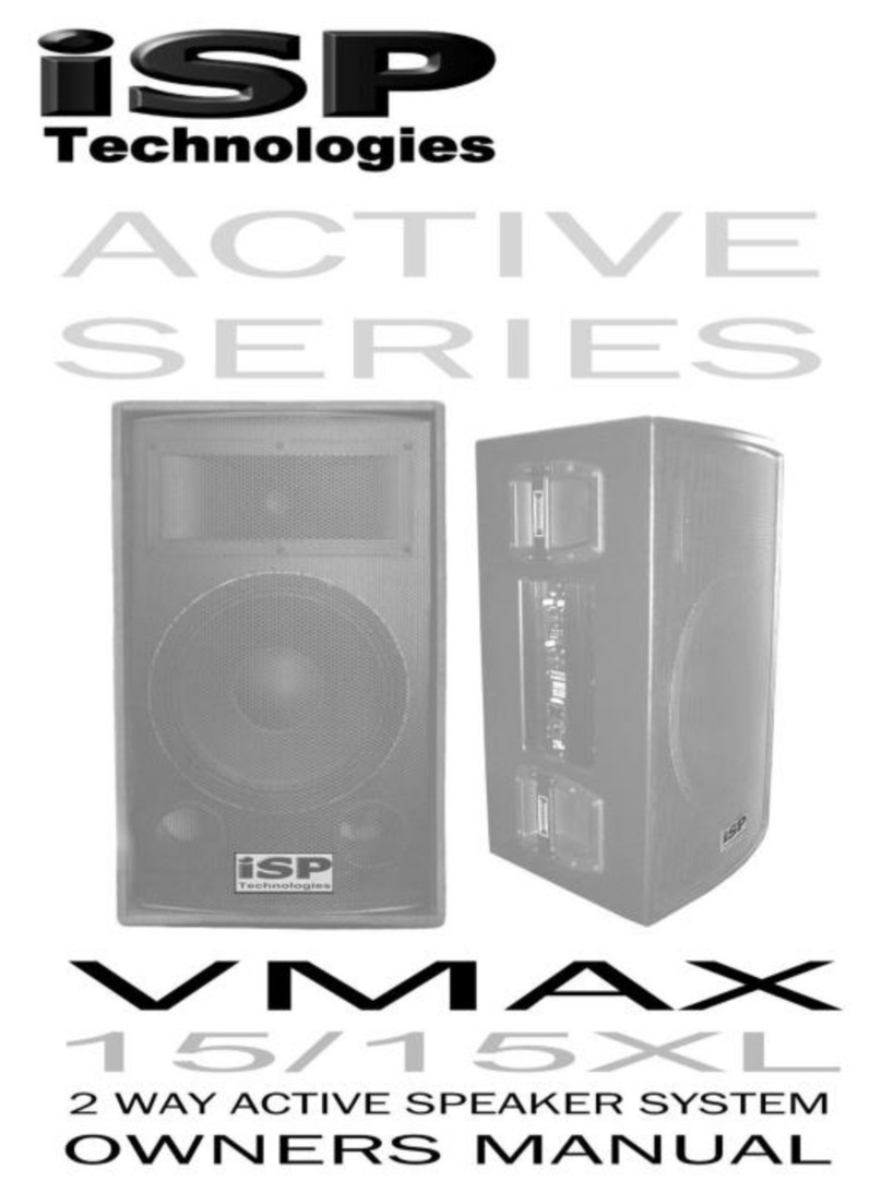 iSP Technologies VMAX 15 User manual iSP Technologies VMAX 15 User manual