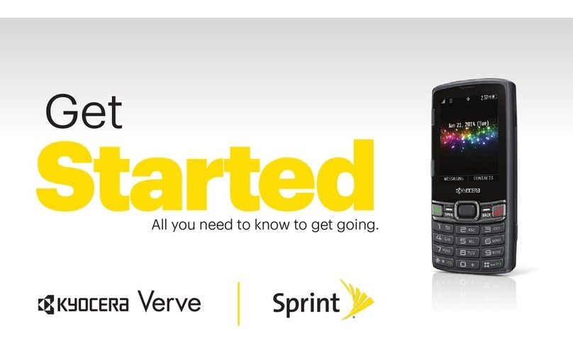Kyocera Verve Specification sheet