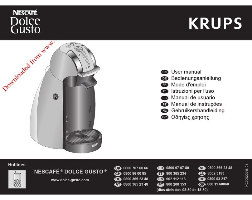 Krups NESCAFE DOLCE GUSTO User manual