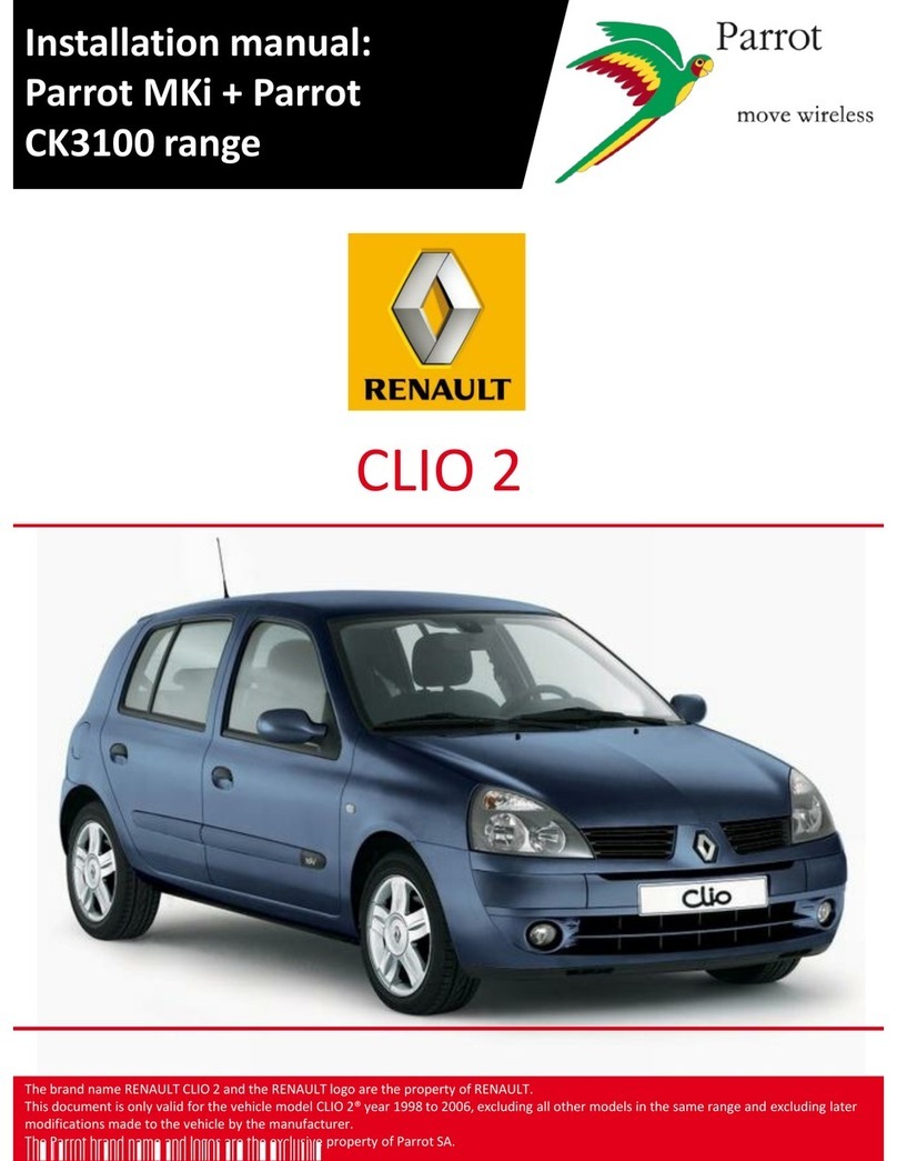 Parrot CK3100 LCD installation manual