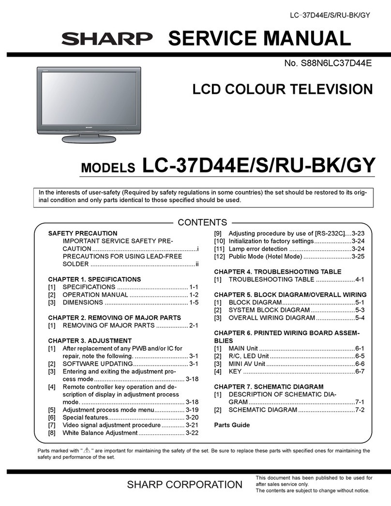 Sharp AQUOS LC-37D44E User manual
