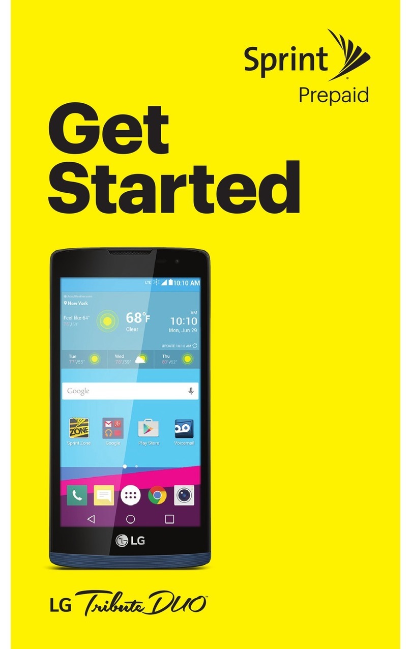 LG Tribute Specification sheet