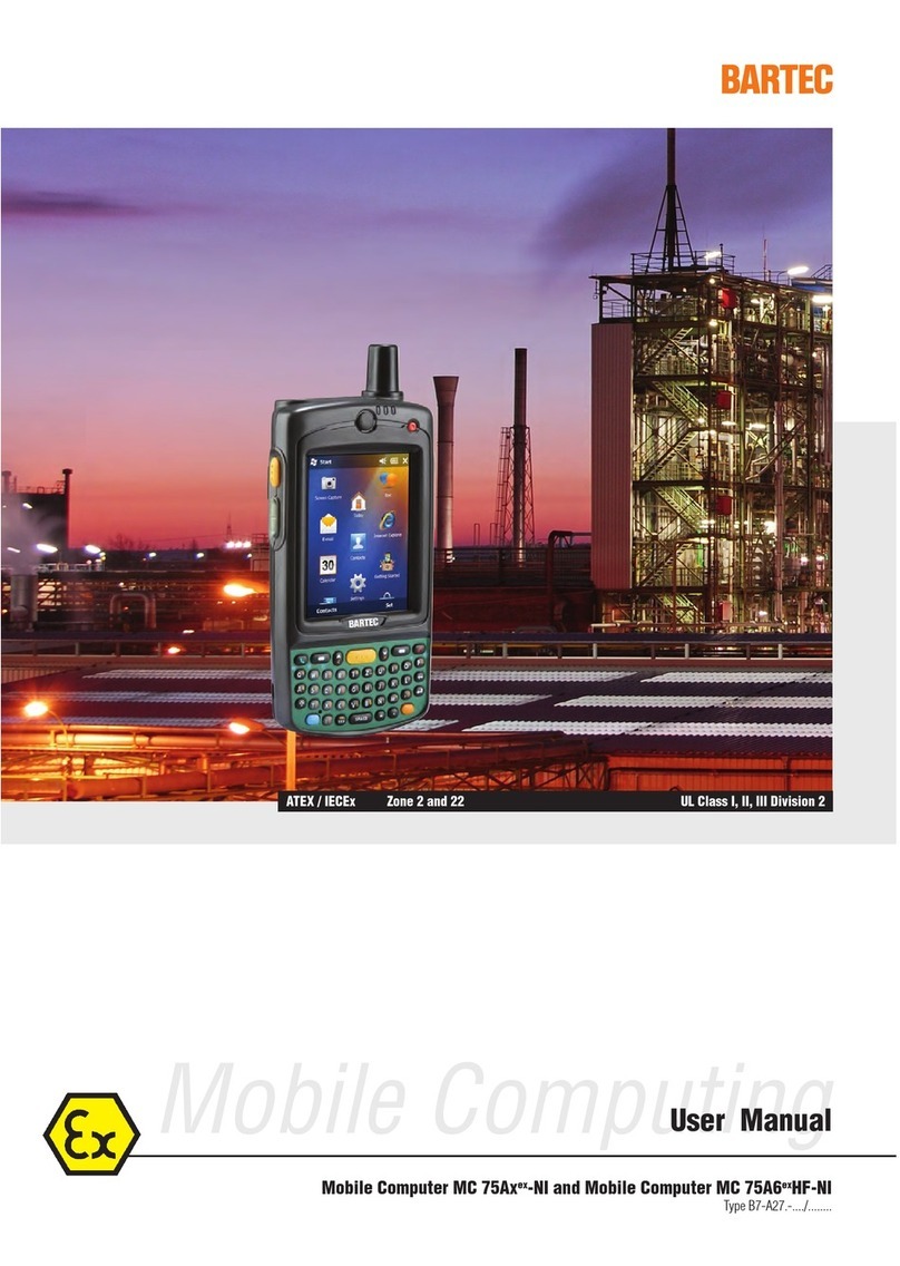Bartec MC 75Axex-NI user manual
