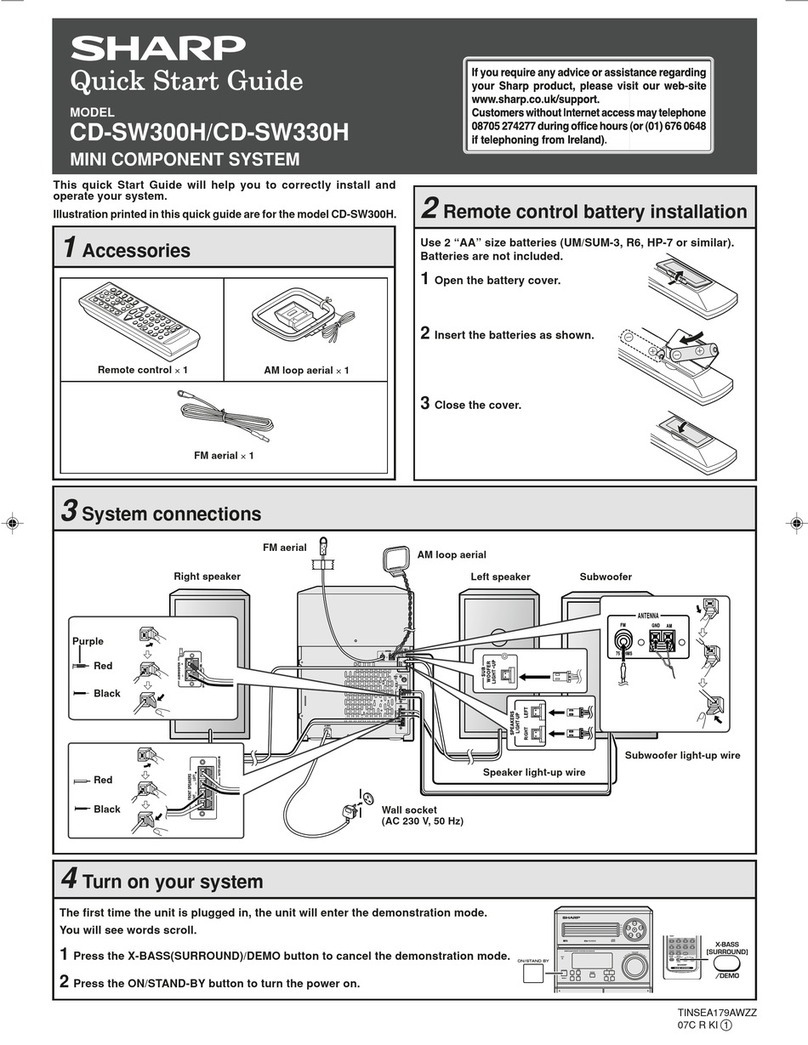 Sharp CD-SW330H User manual