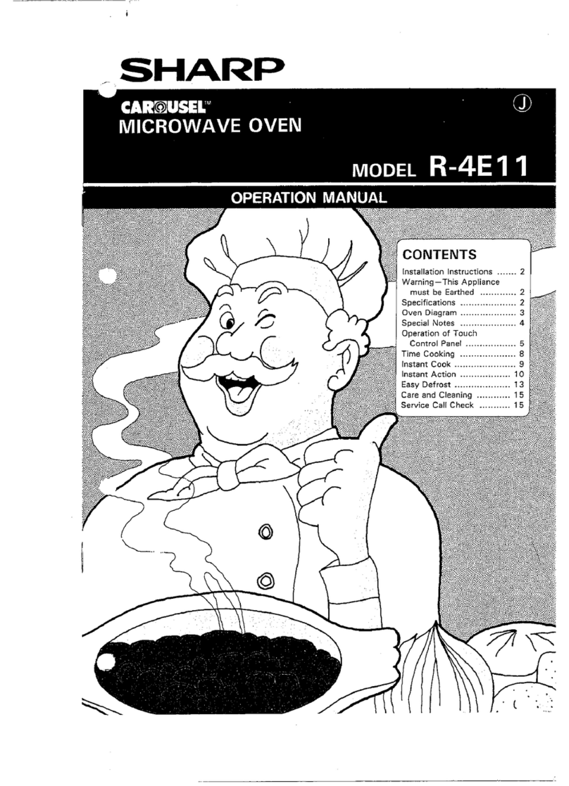Sharp R-4E11 User manual