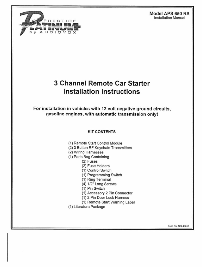 Prestige Platinum+ APS 650 RS User manual