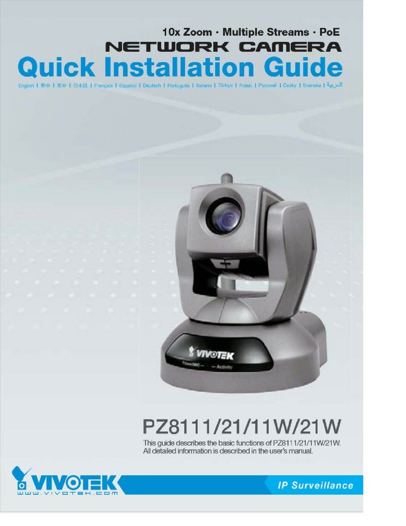 Vivotek PZ8111 Quick installation guide
