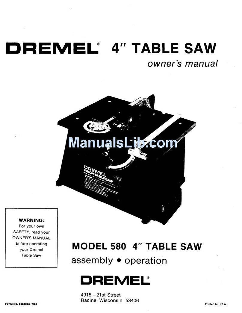 Dremel 580 User manual